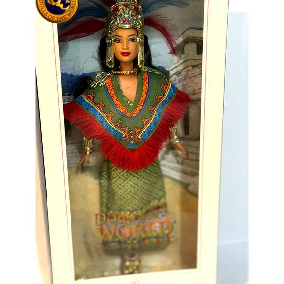 Barbie Princess of Ancient Mexico Dolls of the World Pink Label - Picture 2 of 8